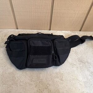 Highland‎ Black Tactical Waist Pack with Multiple Pockets EUC